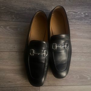 Business attire Gucci loafers